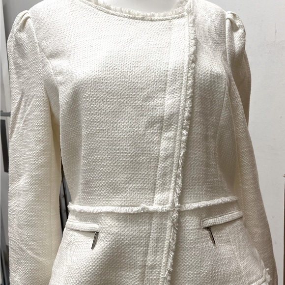 NWT - WHBM TWEED MOTO JACKET, SIZE 6 - Picture 1 of 7